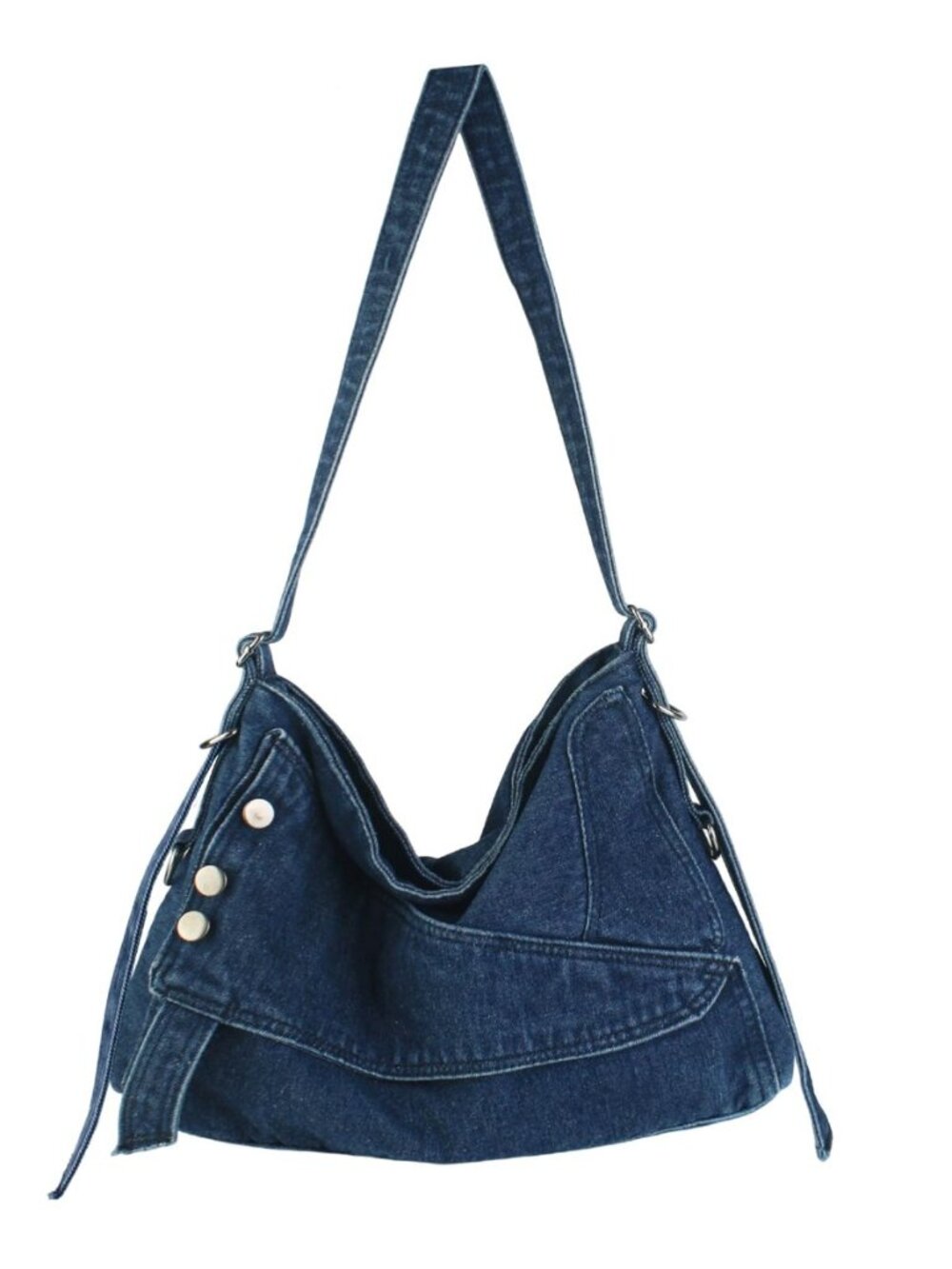 Denim Shoulder Bags for Women Retro Jean Hobo Purse With Adjustable Strap Large